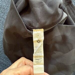 Lululemon Black Camouflage  Align Leggings size 4